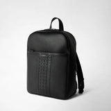 Backpack in cachemire leather and mosaico - black