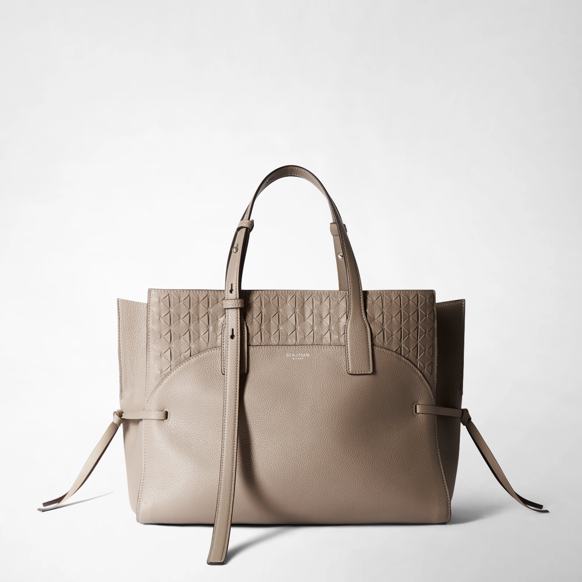 MEDIUM MARO BAG IN CACHEMIRE LEATHER AND MOSAICO