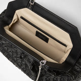 Secret clutch bag in mosaico microchain - black