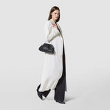 Secret clutch bag in mosaico microchain - black