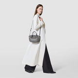 Sac secret mini en mosaico - black/off-white