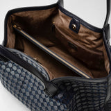 Tote bag secret in mosaico - midnight blue