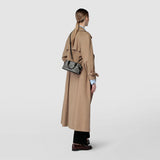 Sac ani mini en mosaico - black/off-white