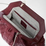 Secret clutch bag in mosaico - rosewood