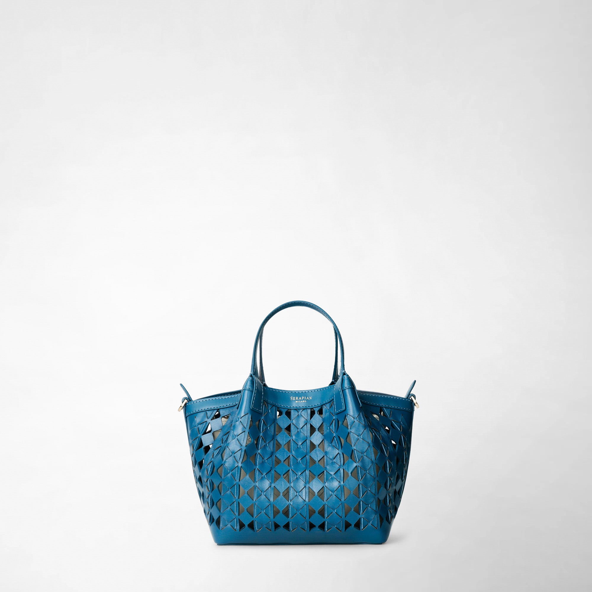 ハンドバッグ SERAPIAN MINI SECRET MOSAICO HANDBAG MINI SECRET BAG IN MOSAICO SEE THROUGH