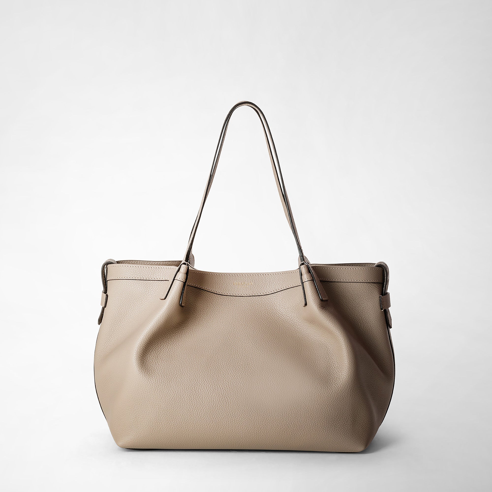 Celine Cabas Phantom Grained Calfskin Leather Tote Bag Taupe