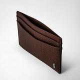 4-card holder in cachemire leather - ruby red
