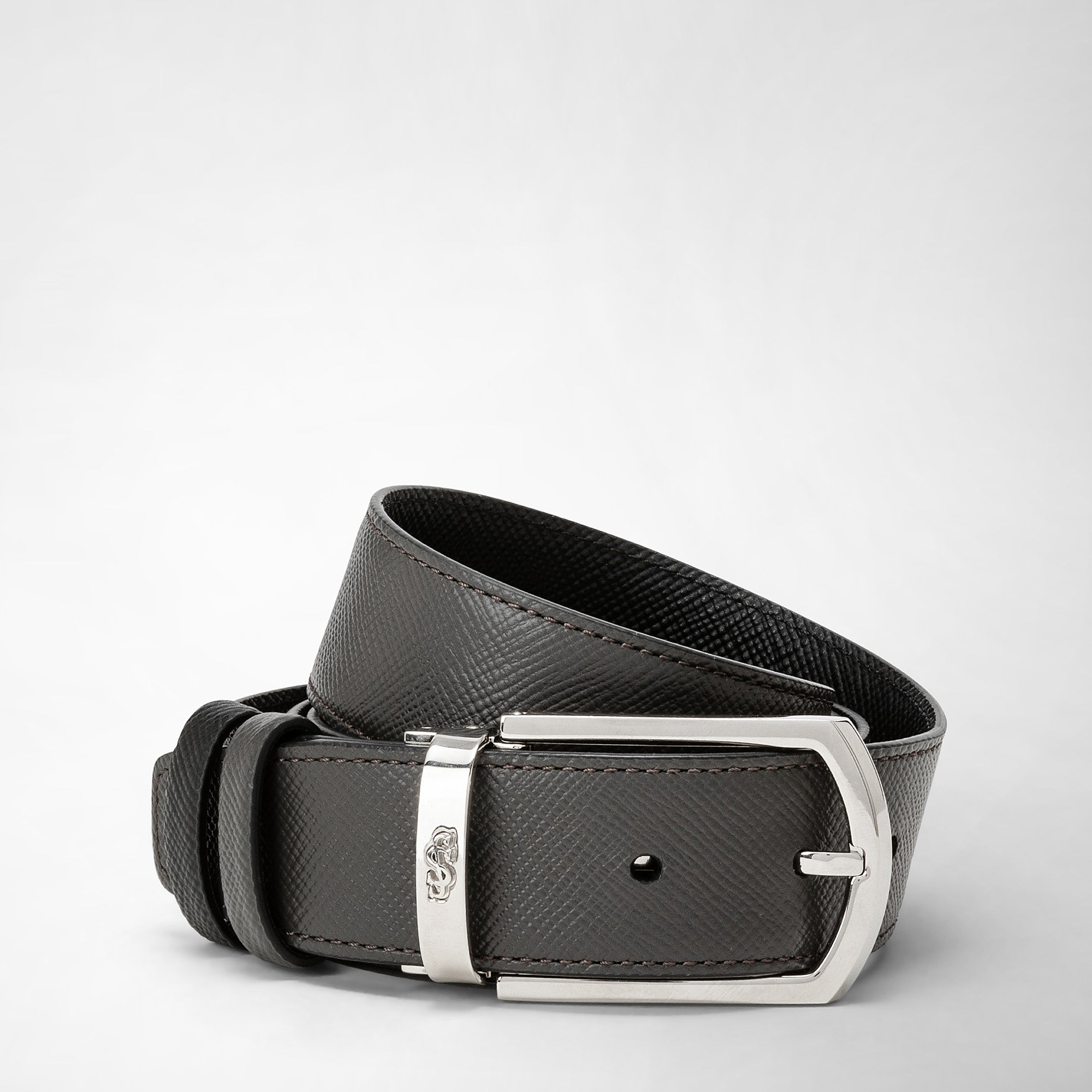 REVERSIBLE BELT IN EVOLUZIONE LEATHER – Serapian Boutique Online