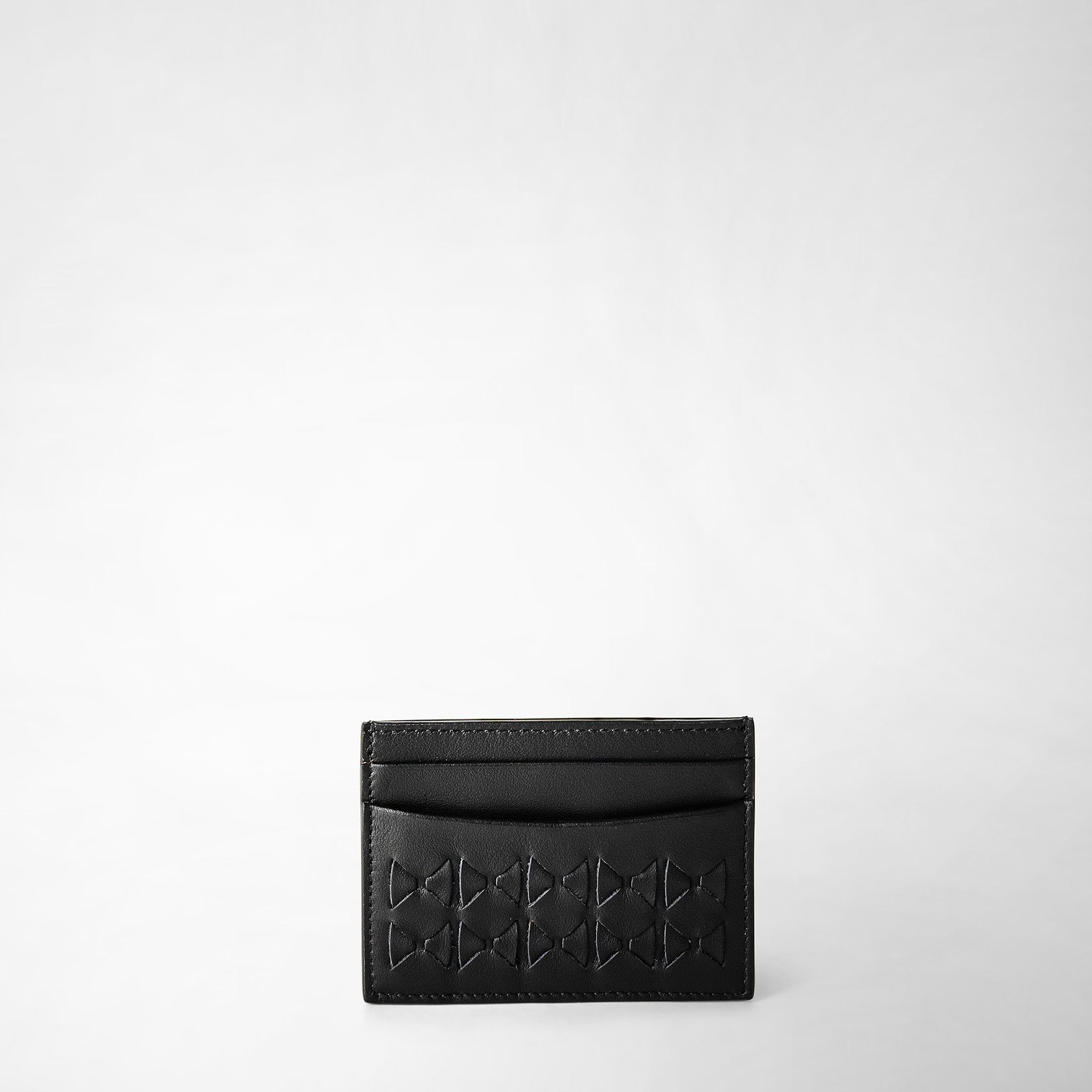 07S/Smaison margiela stripecardiganここのえ Zip around card case​ in leather and Mosaico lipstick