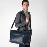 Travel bag in mosaico - navy blue