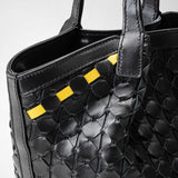 Mini secret bag in mosaico - black