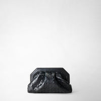 SECRET CLUTCH BAG IN MOSAICO Black