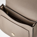 Luna crossbody bag in rugiada leather - sahara