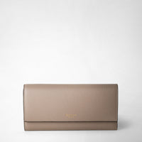 CONTINENTAL WALLET IN RUGIADA LEATHER Sahara