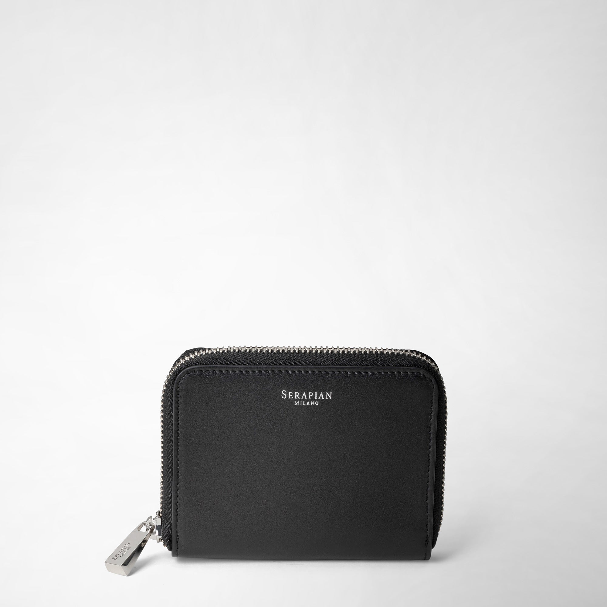 Zip Around Short Wallet - Black