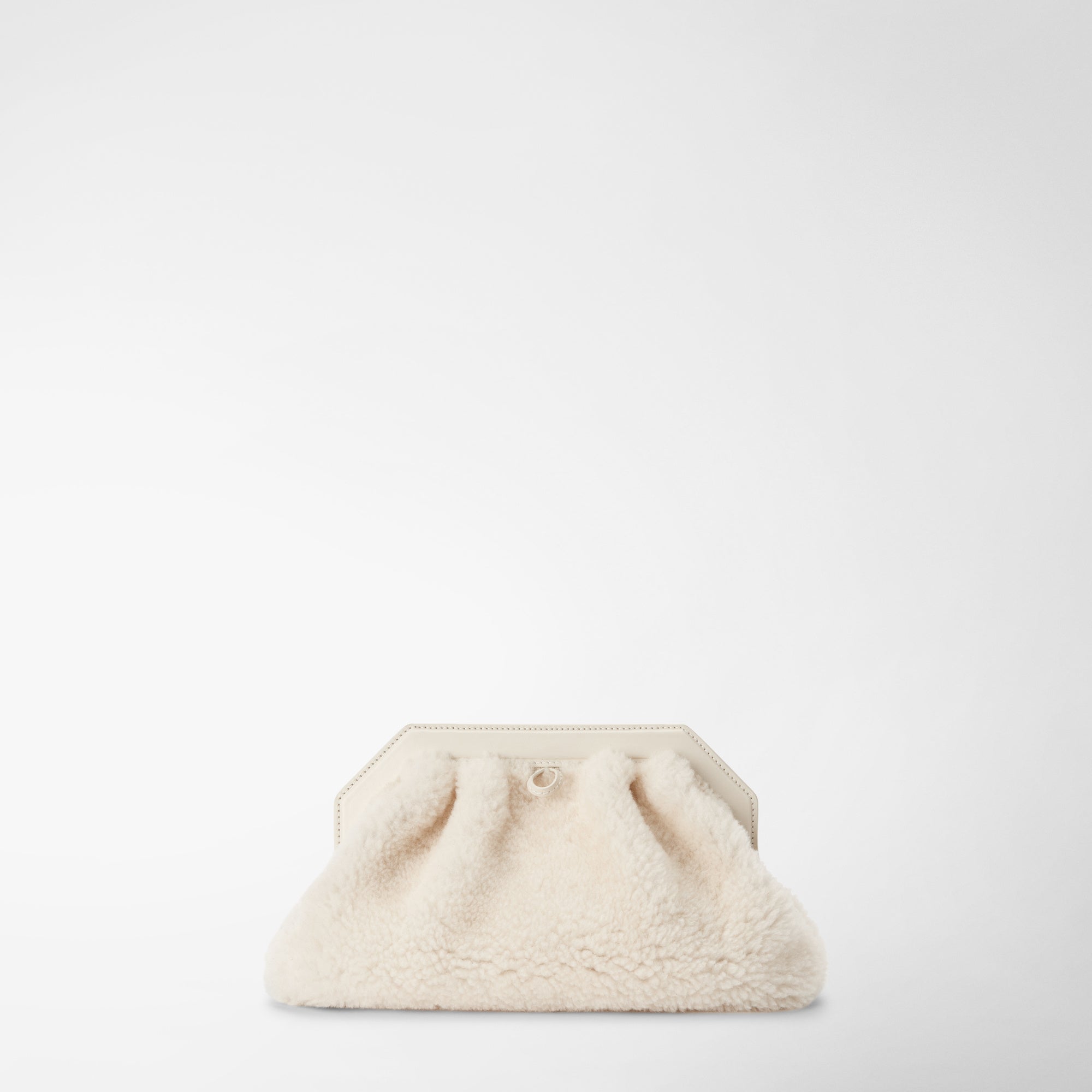 Cos Shearling Clutch COS Oversized FRAMED TEDDY FLEECE CLUTCH