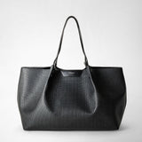Secret tote bag in stepan - asphalt gray/black