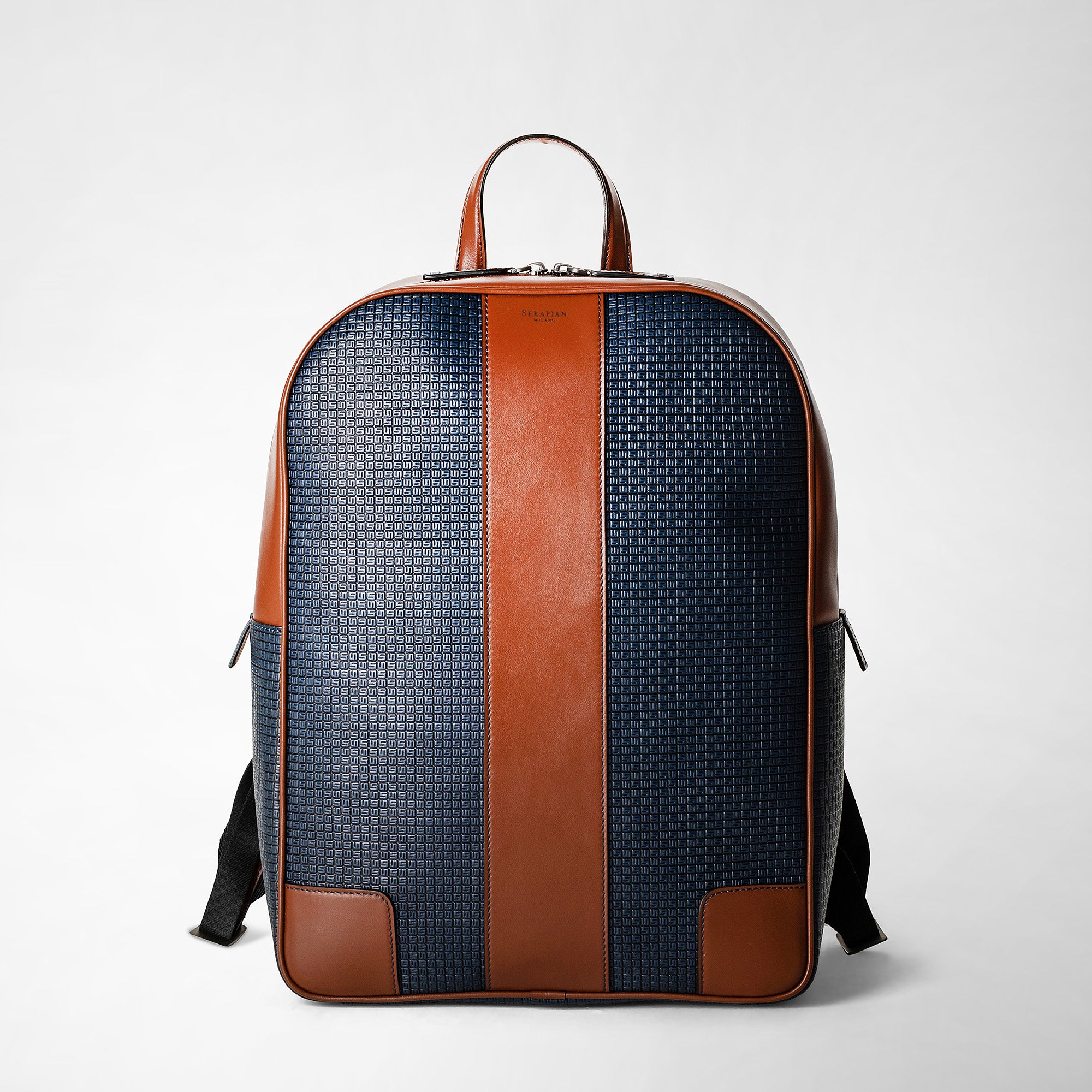 Backpack in stepan 72 blue cuoio – Serapian Boutique Online Backpack in stepan 72 blue cuoio – Serapian Boutique Online