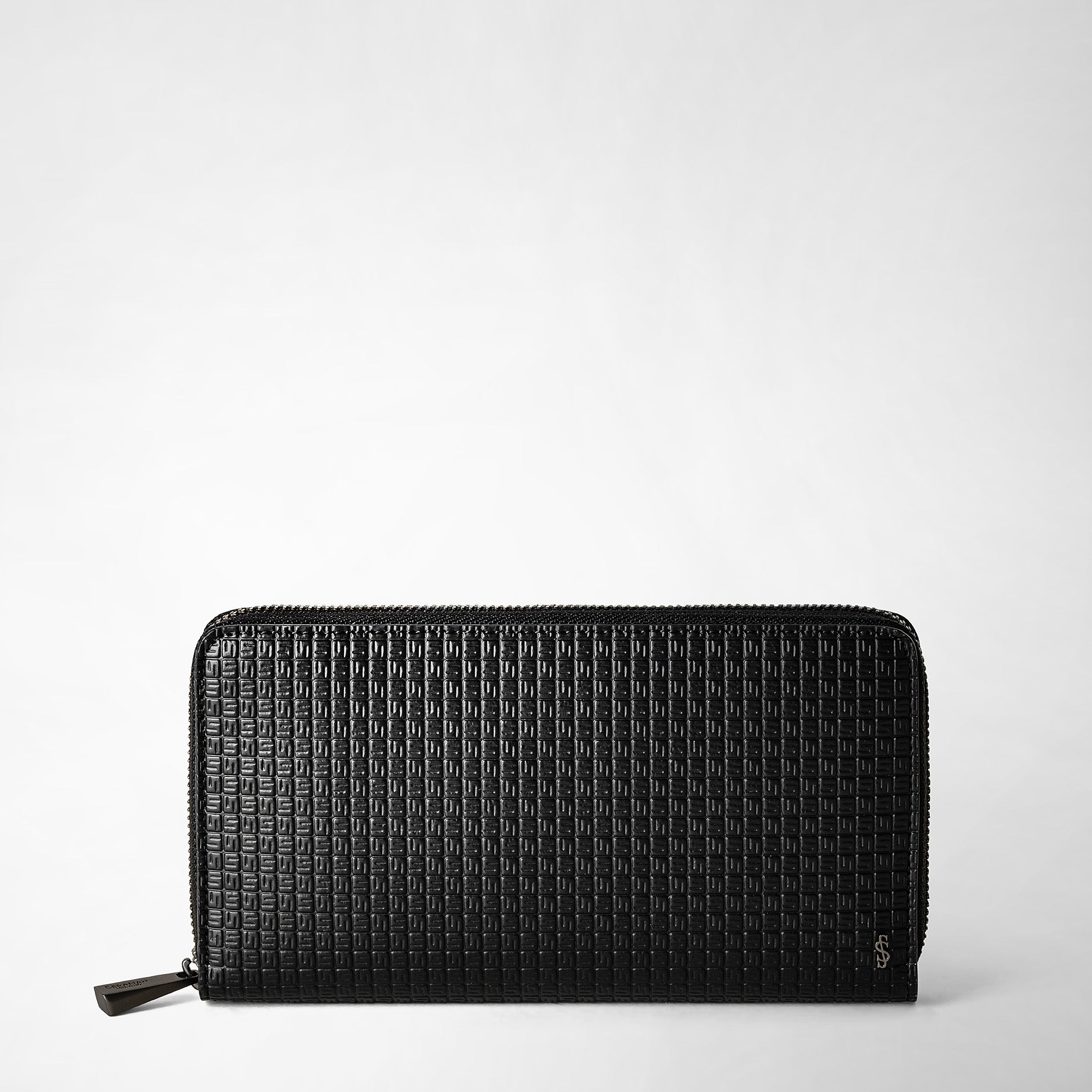 セラピアン STEPAN製 ラウンドファスナー ウォレット 長財布 STEPANジップ ウォレット メンズ ブラック