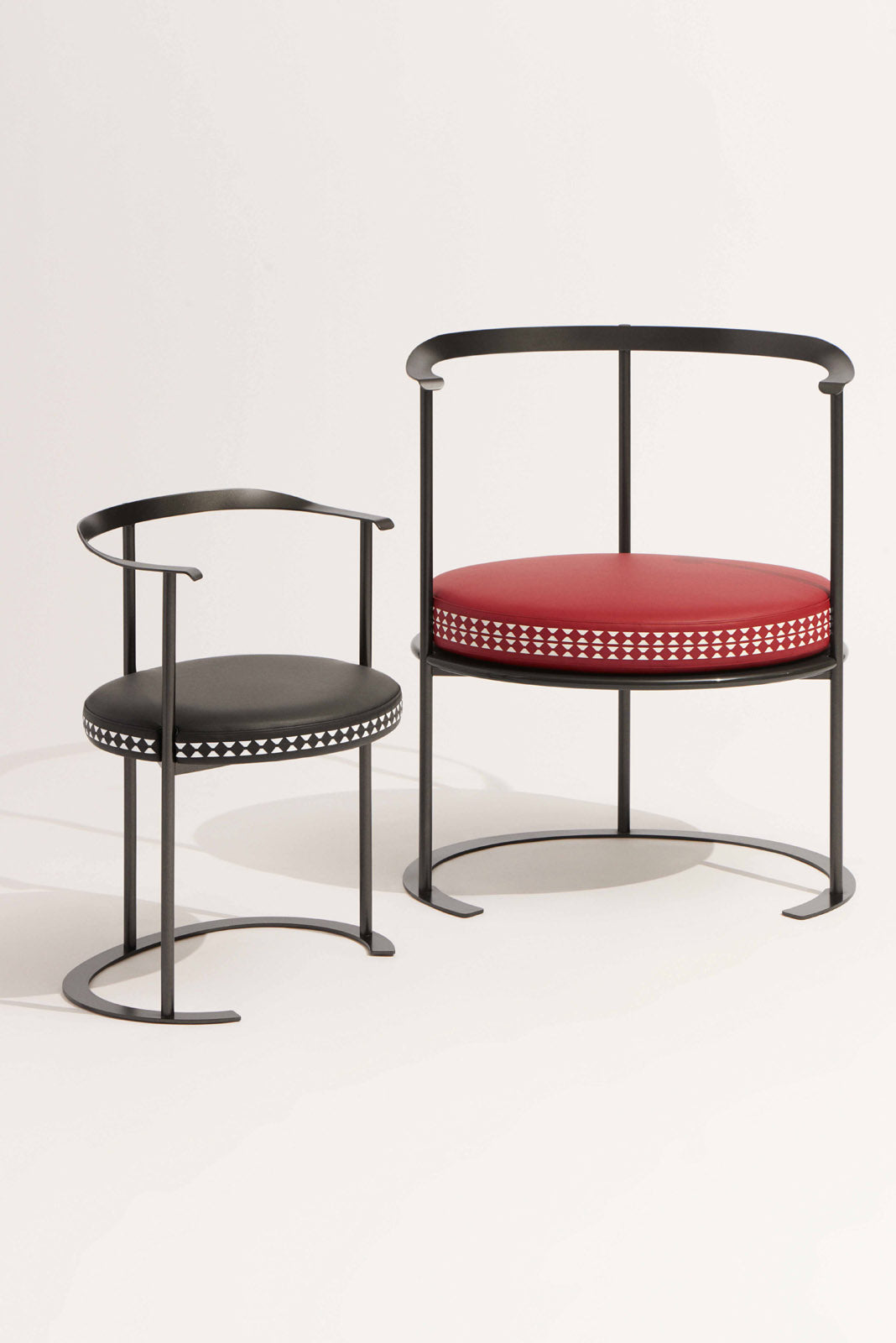 Catilina Chairs With  Bespoke Mosaico Cushions - Serapian and Azucena