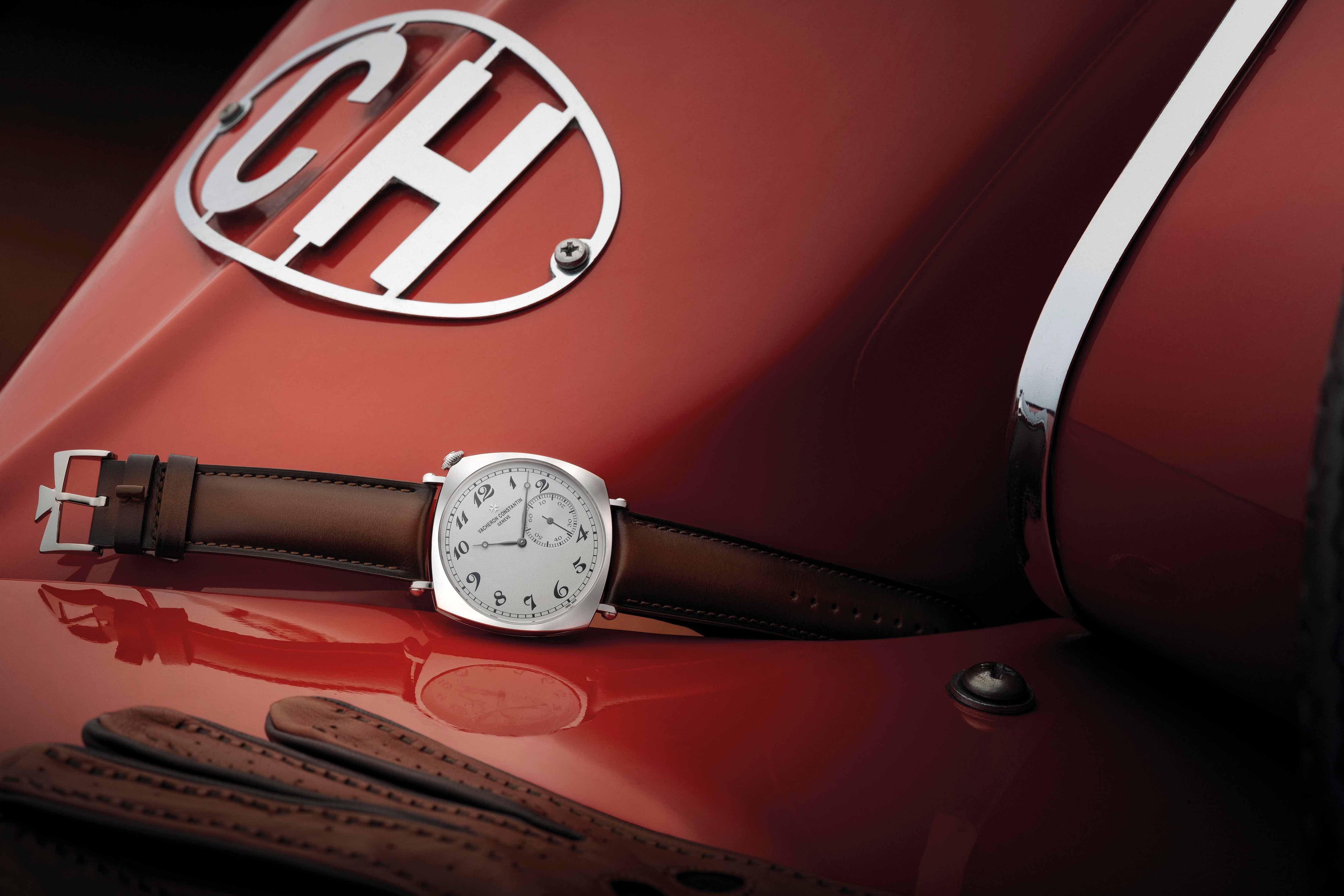 Vacheron Constantin iconic model: the American 1921, with a Serapian patinated brown calf leather strap, especially crafted in Milan for this momentous occasion