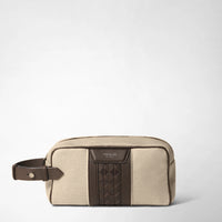 WASHBAG IN CANVAS AND MOSAICO