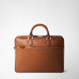 Borsa business grande in pelle cachemire - tobacco