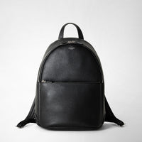BACKPACK IN CACHEMIRE LEATHER Black