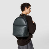 Backpack in cachemire leather - navy blue