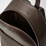 Backpack in cachemire leather - espresso