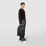 Day backpack in cachemire leather - black