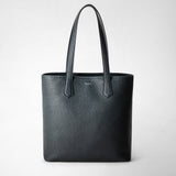 Tote bag day in pelle cachemire - navy blue