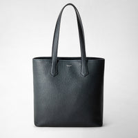DAY TOTE BAG IN CACHEMIRE LEATHER Navy Blue