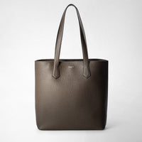 DAY TOTE BAG IN CACHEMIRE LEATHER Espresso