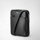 Tracolla north south in pelle cachemire - black