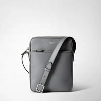 CACHEMIREレザー製NORTH SOUTHメッセンジャーバッグ Shadow