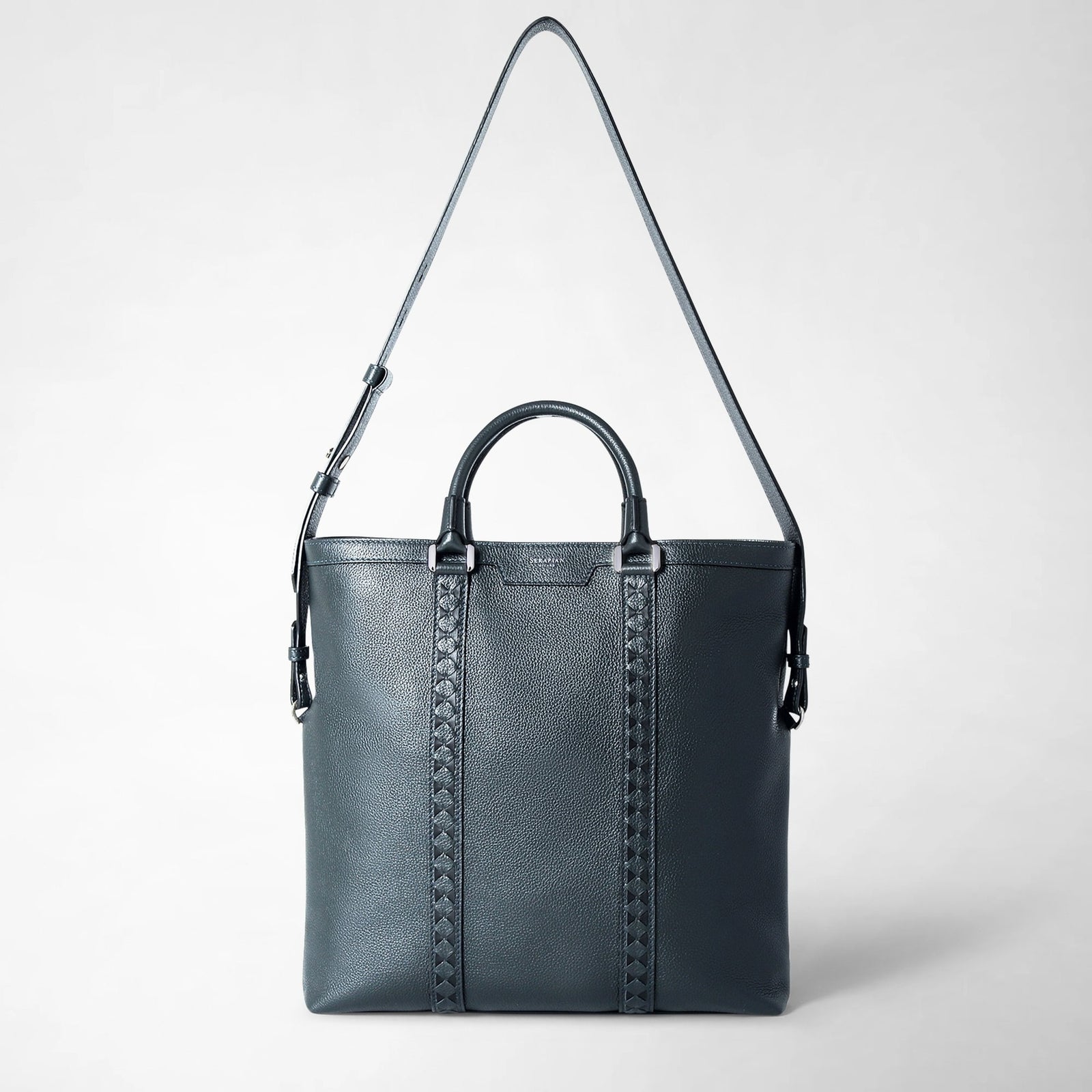 セラピアン　ネイビー　トートバッグ Secret tote bag in mosaico navy blue