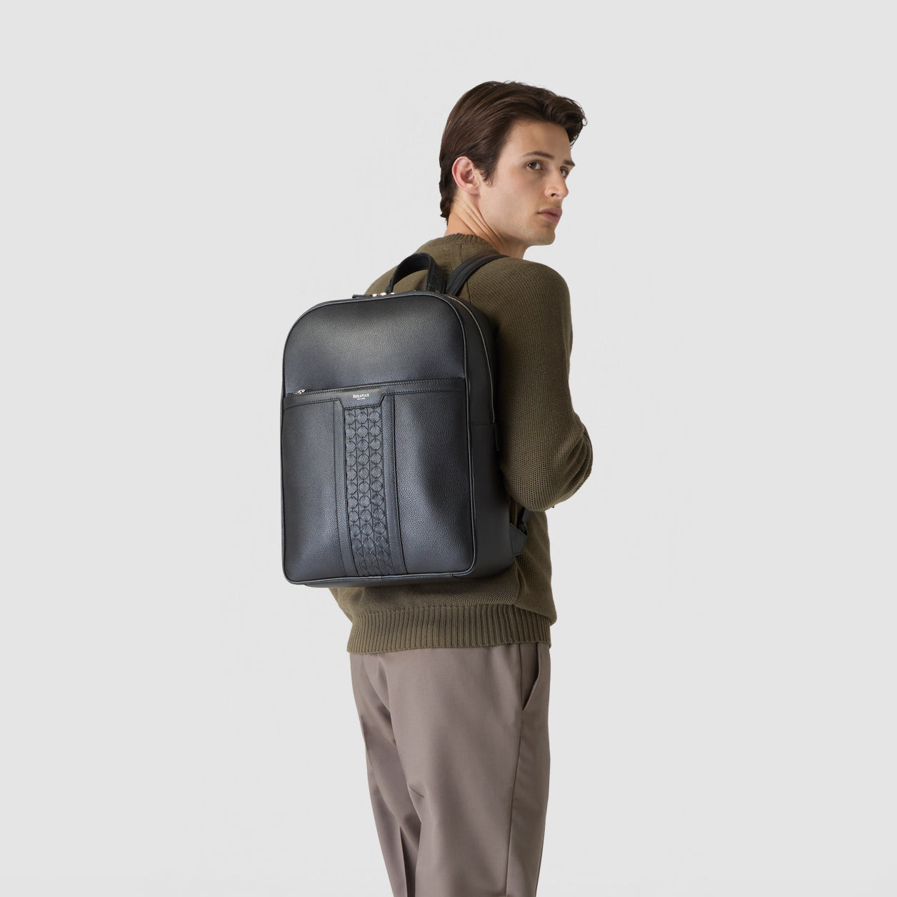 MOSAICO＆タンブルカーフレザー メンズバックパック