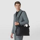 SOFT BRIEFCASE IN CACHEMIRE LEATHER AND MOSAICO