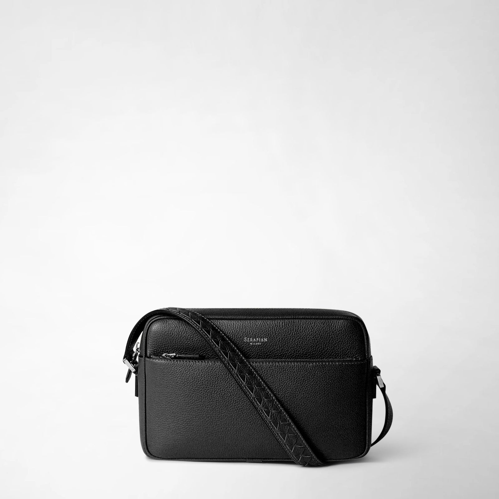 Designer messenger bag for man black