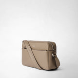 EAST WEST CROSSBODY BAG IN CACHEMIRE LEATHER