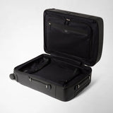 Cabin trolley in cachemire leather and mosaico - black