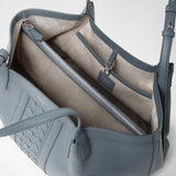 Small secret tote bag in cachemire leather and mosaico - storm