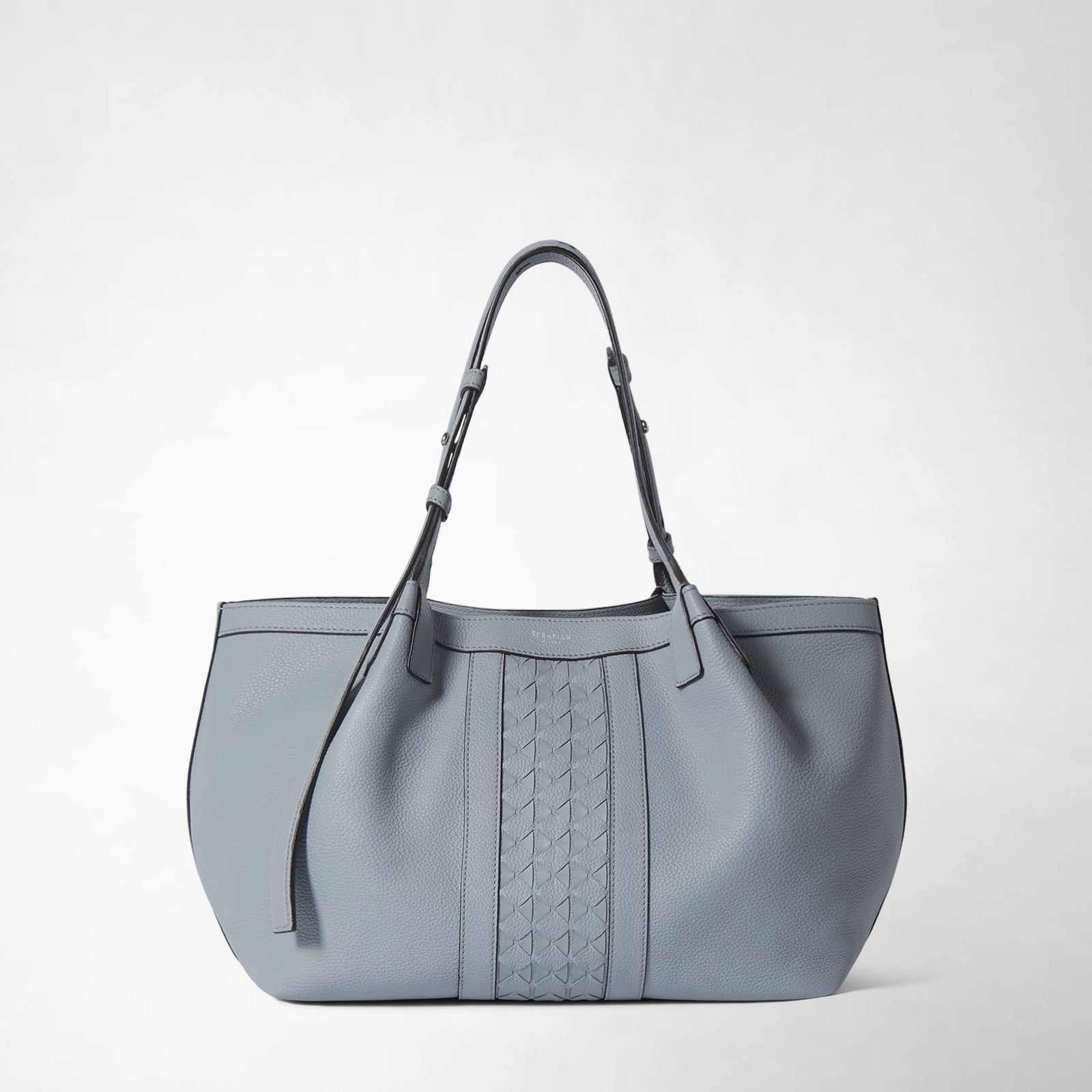 CACHEMIREレザー & MOSAICO製スモールSECRETトートバッグ