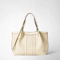 SMALL SECRET TOTE BAG IN CACHEMIRE LEATHER AND MOSAICO