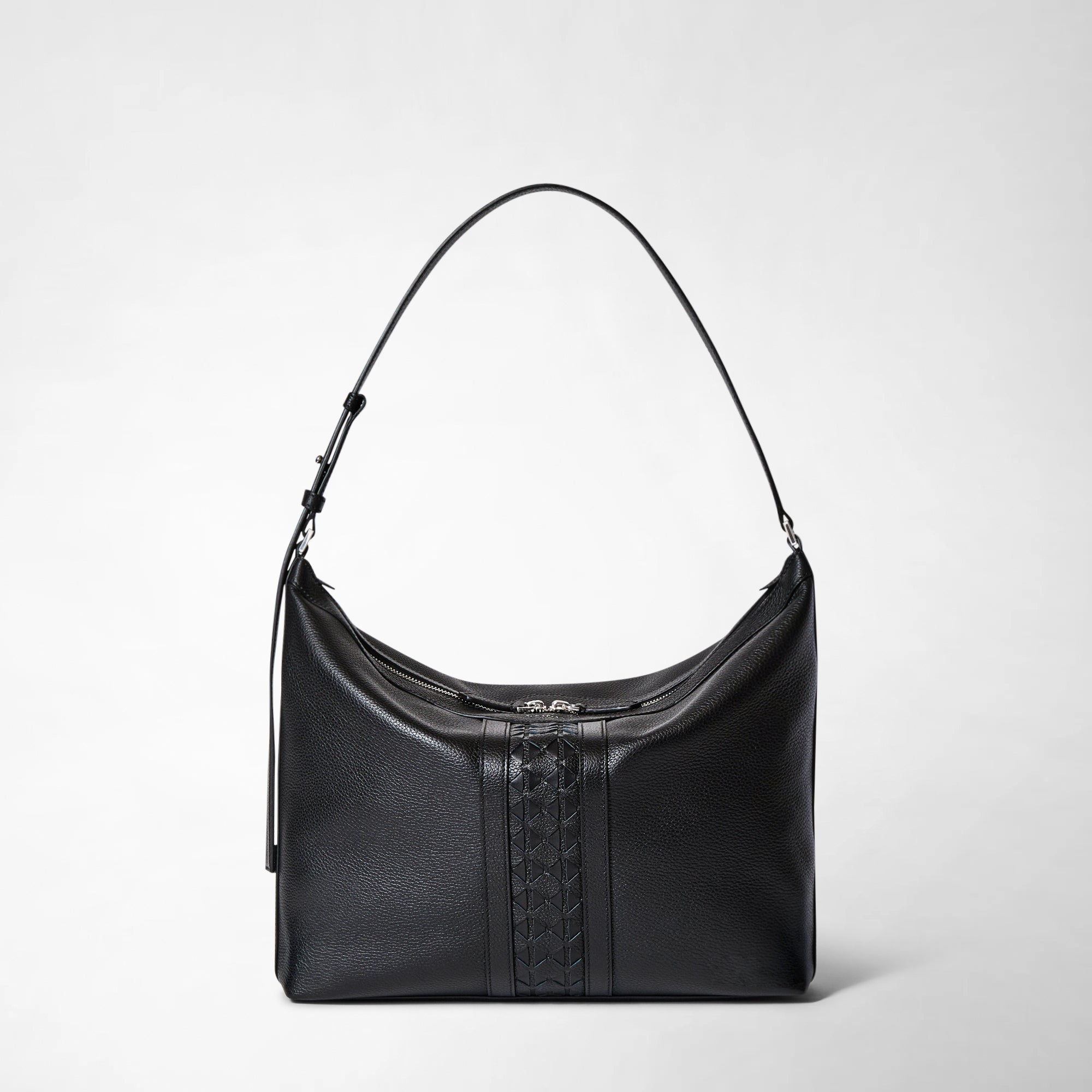 Maison専用 Small Mosaico leather shoulder bag​ Anì black