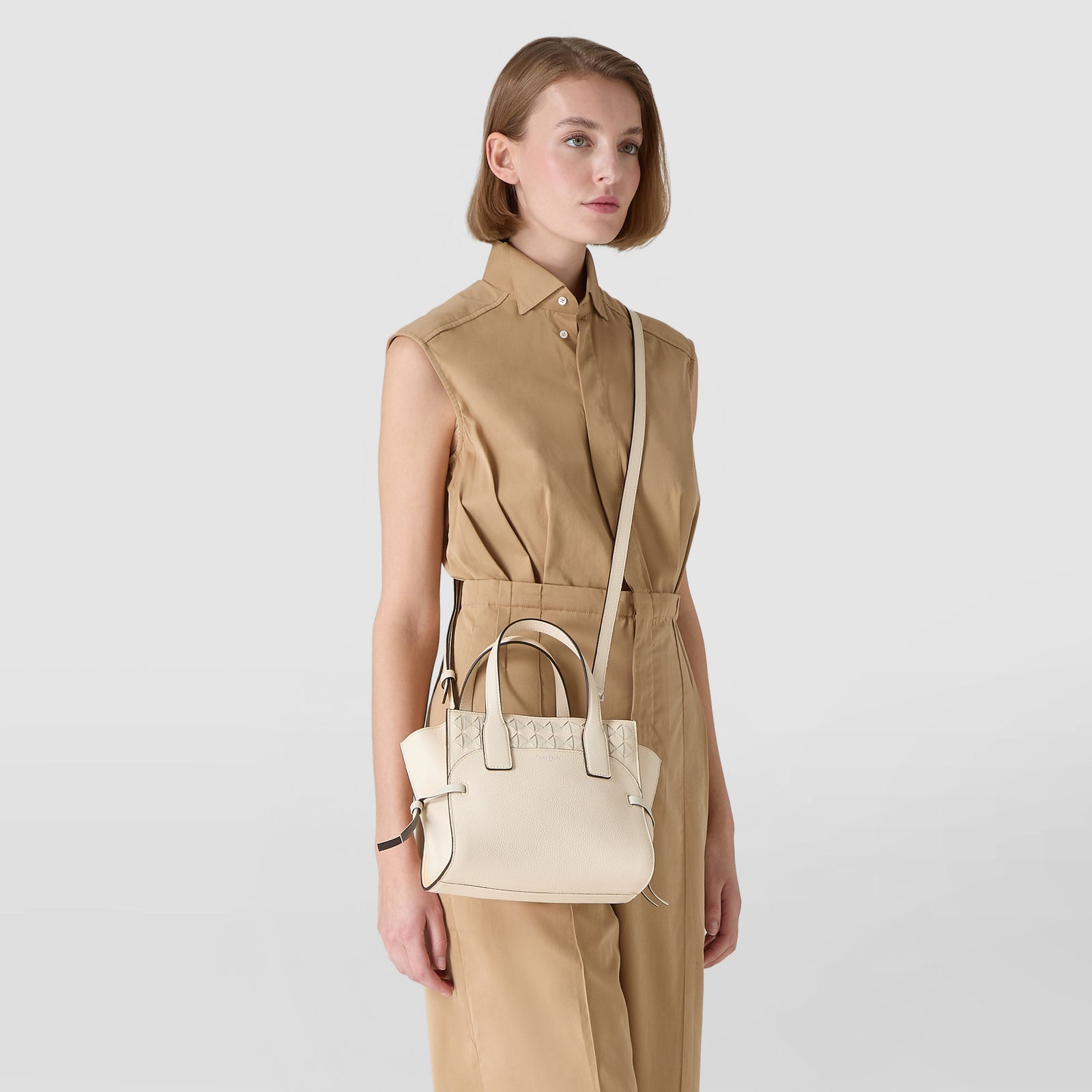 SMALL MARO BAG IN CACHEMIRE LEATHER AND MOSAICO