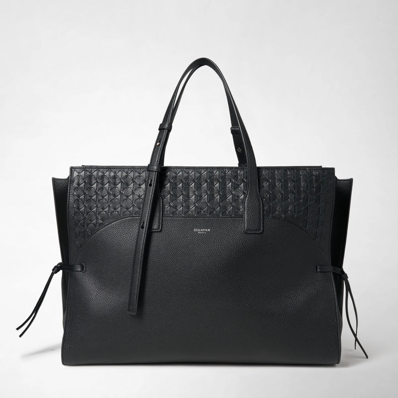 MAXI MARO BAG IN CACHEMIRE LEATHER AND MOSAICO