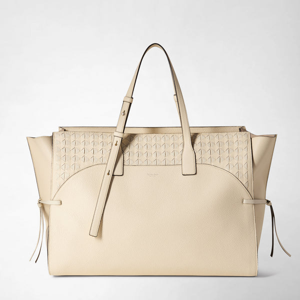 Tote Bag In Pelle PU Morbida Per Donna – Borsa A Mano E A Tracolla Con Chiusura Magnetica – Capiente Per Ufficio E Tempo Libero (35,5x30x11 Cm)