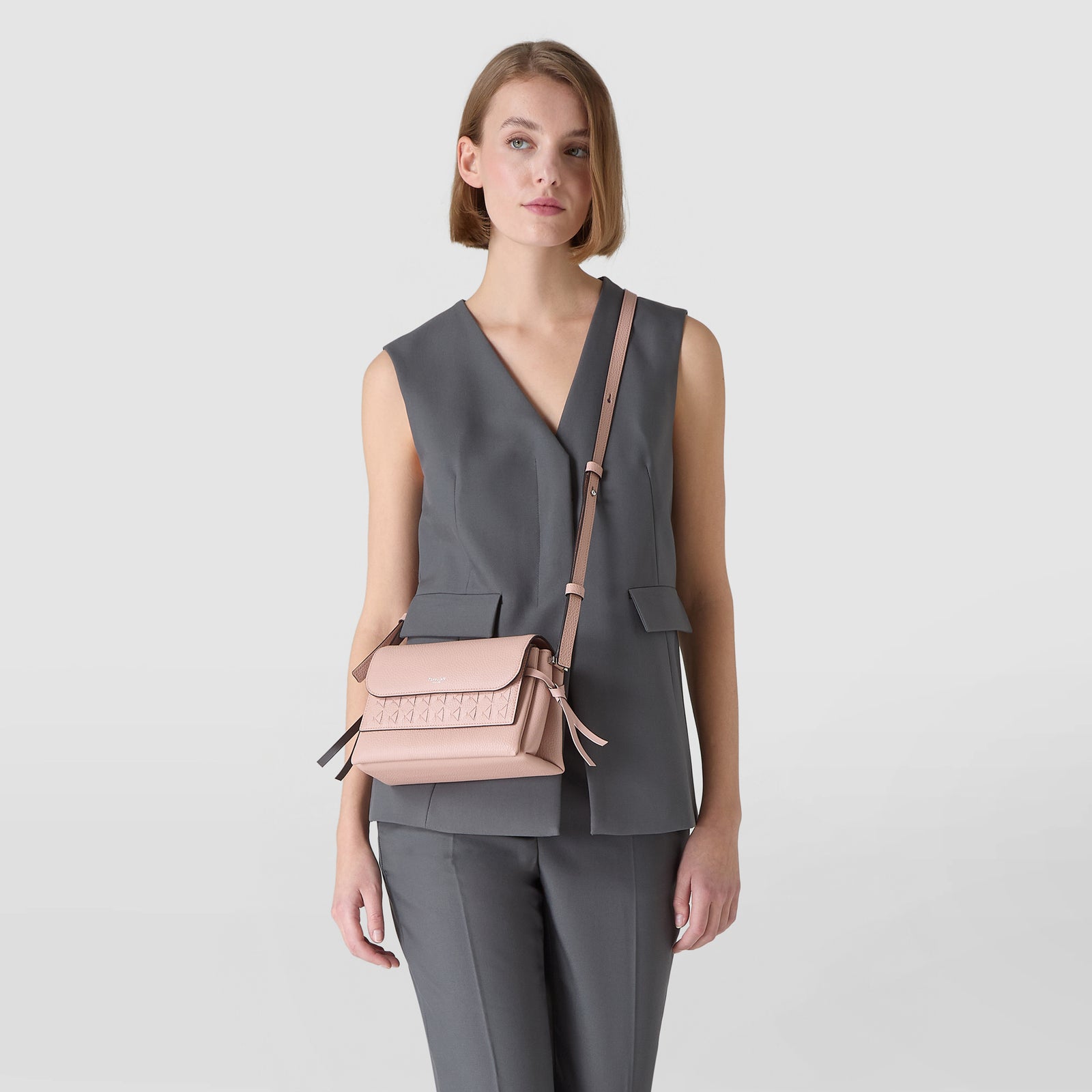 MARO CROSSBODY BAG IN CACHEMIRE LEATHER AND MOSAICO